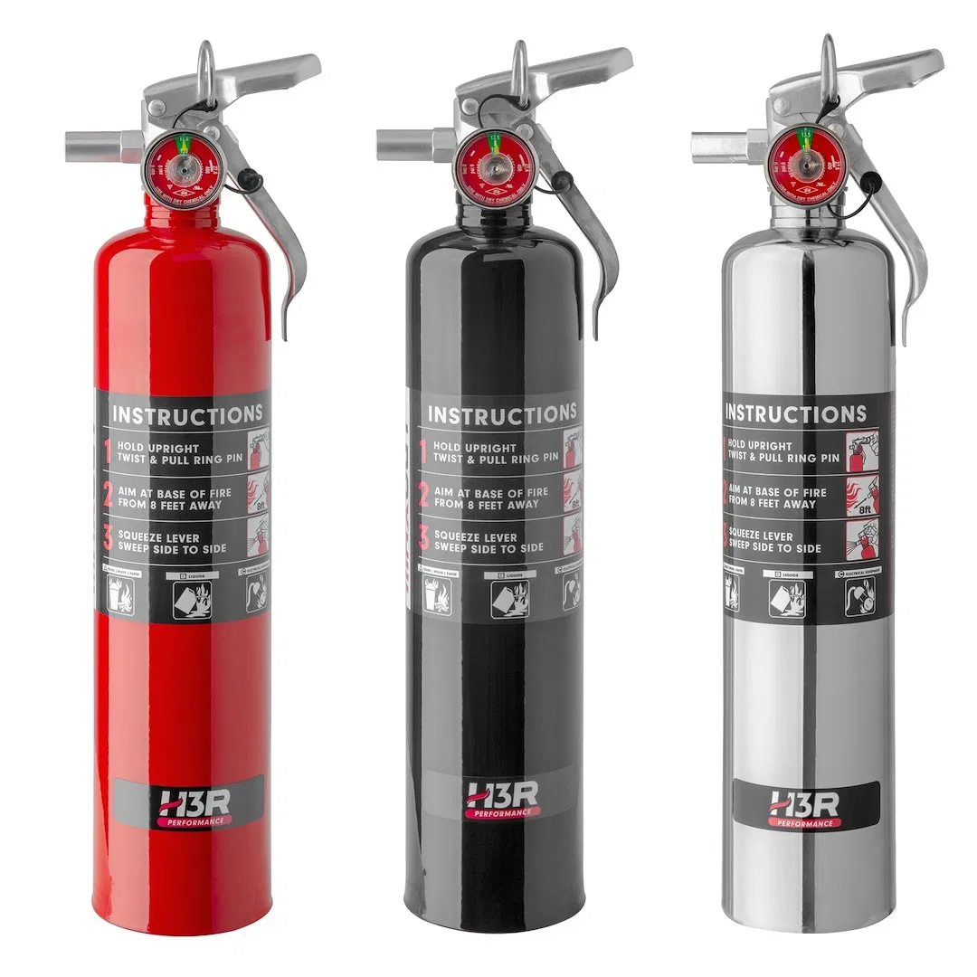 MX250B – H3R Fire Extinguisher, UL Rated 1-A:10-B:C Dry Chemical Agent US Coast Guard Approved 2.5 Pound Bottle Steel...